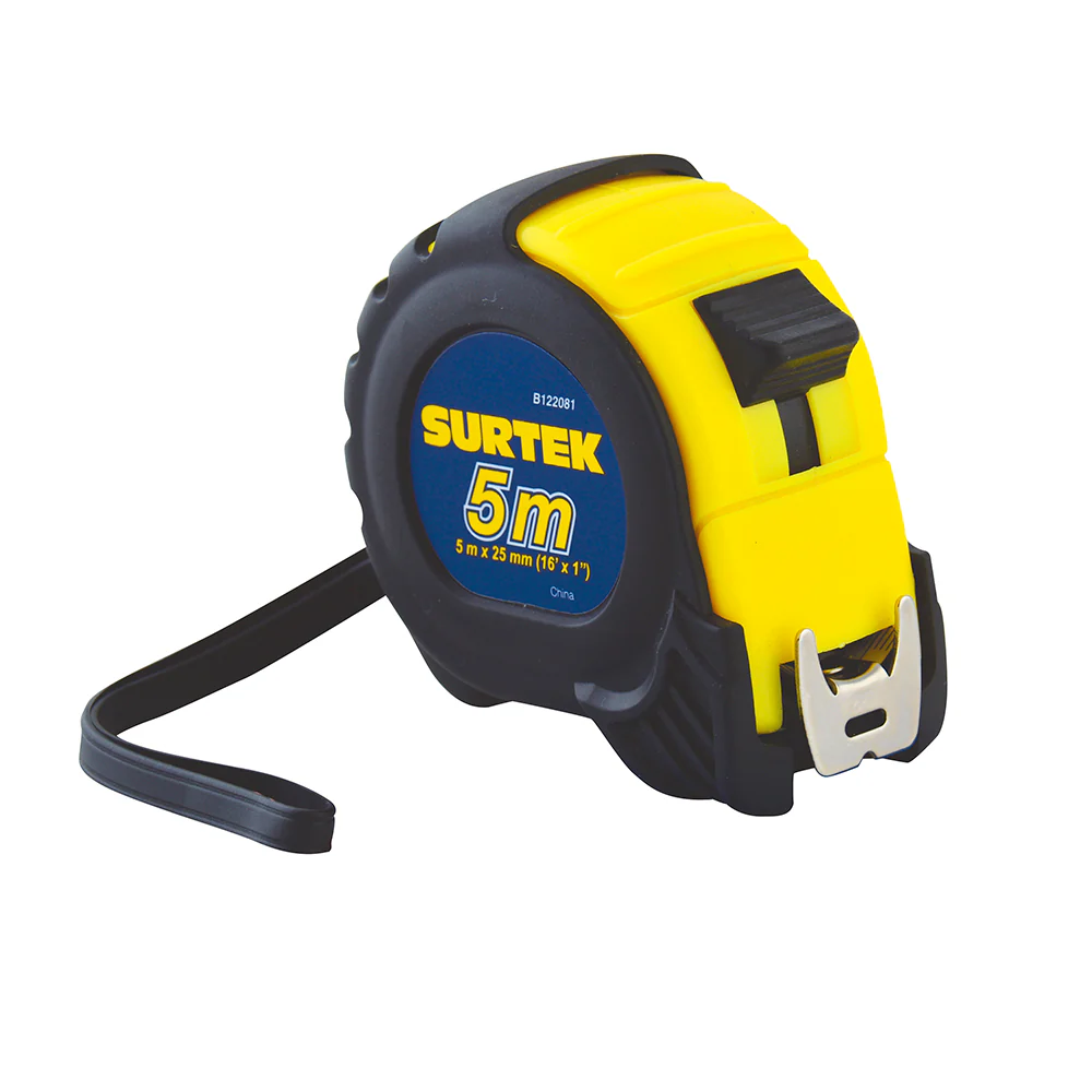 Flexómetro anti-impacto 5m x 1" Surtek
