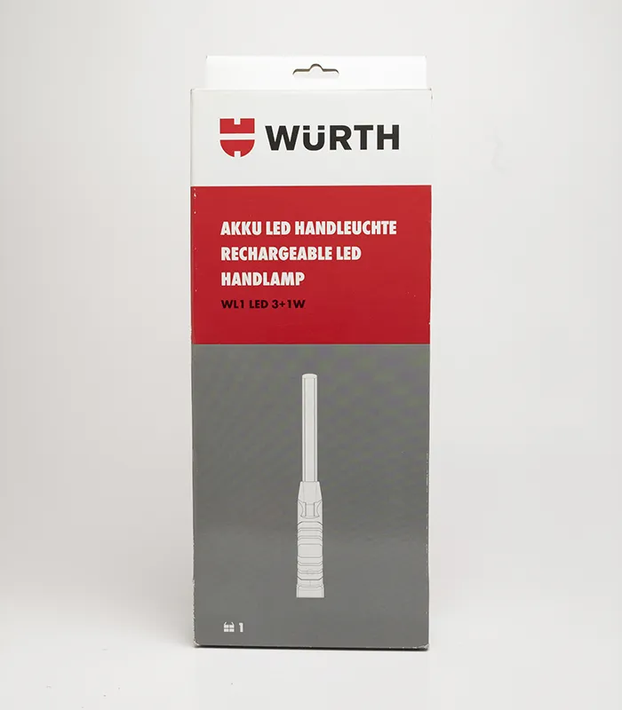 Lampara de 3 Leds + 1 Frontal Recargable Marca WURTH